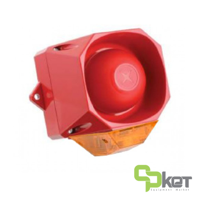 آژیر و فلاشر اعلام حریق متعارفی فولئون AS/M/SB/115/R/AL مدل Asserta Midi
