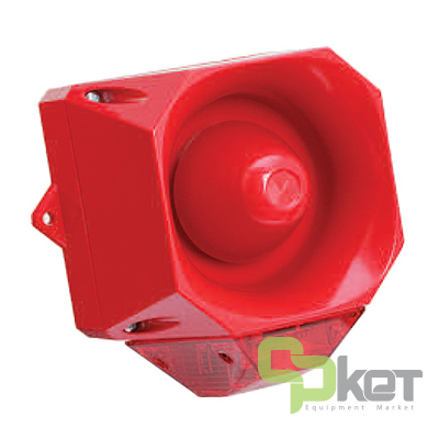 آژیر و فلاشر اعلام حریق متعارفی فولئون AS/M/SB/115/R/RL مدل Asserta Midi