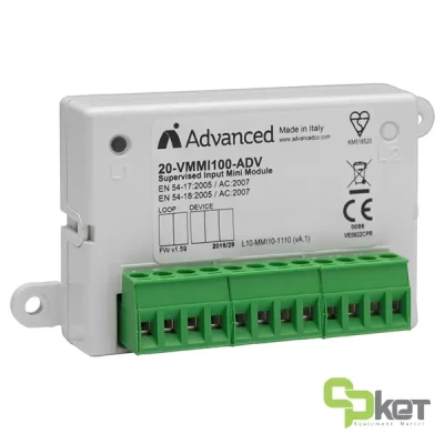 ماژول ورودی نظارت شده آدرس پذیر ادونس سری Axis EN مدل 20-VMMI100-ADV