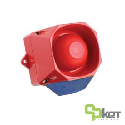 آژیر و فلاشر اعلام حریق متعارفی فولئون AS/N/SB/115-230V/R/BL مدل Asserta Mini
