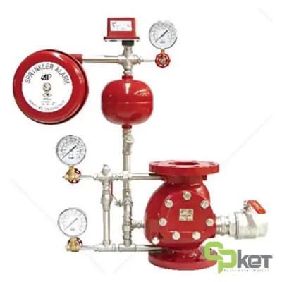 آلارم چک ولو با صفحه اتصال Flange*Groove کانفایر مدل SSBJ-300FG