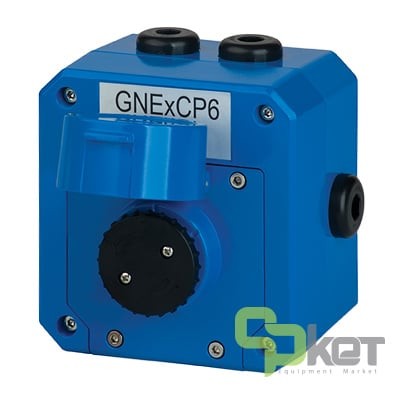 شستی اعلام حریق ضد انفجار E2S سری GNExCP6-PB مدل GNExCP6APBDDLAN1A1BN24