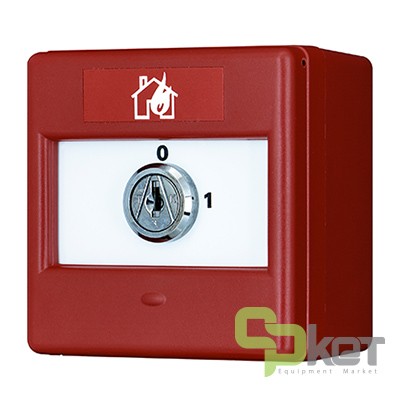 شستی اعلام حریق متعارفی فولئون CXK/2/R/BB/4T مدل Key Switch